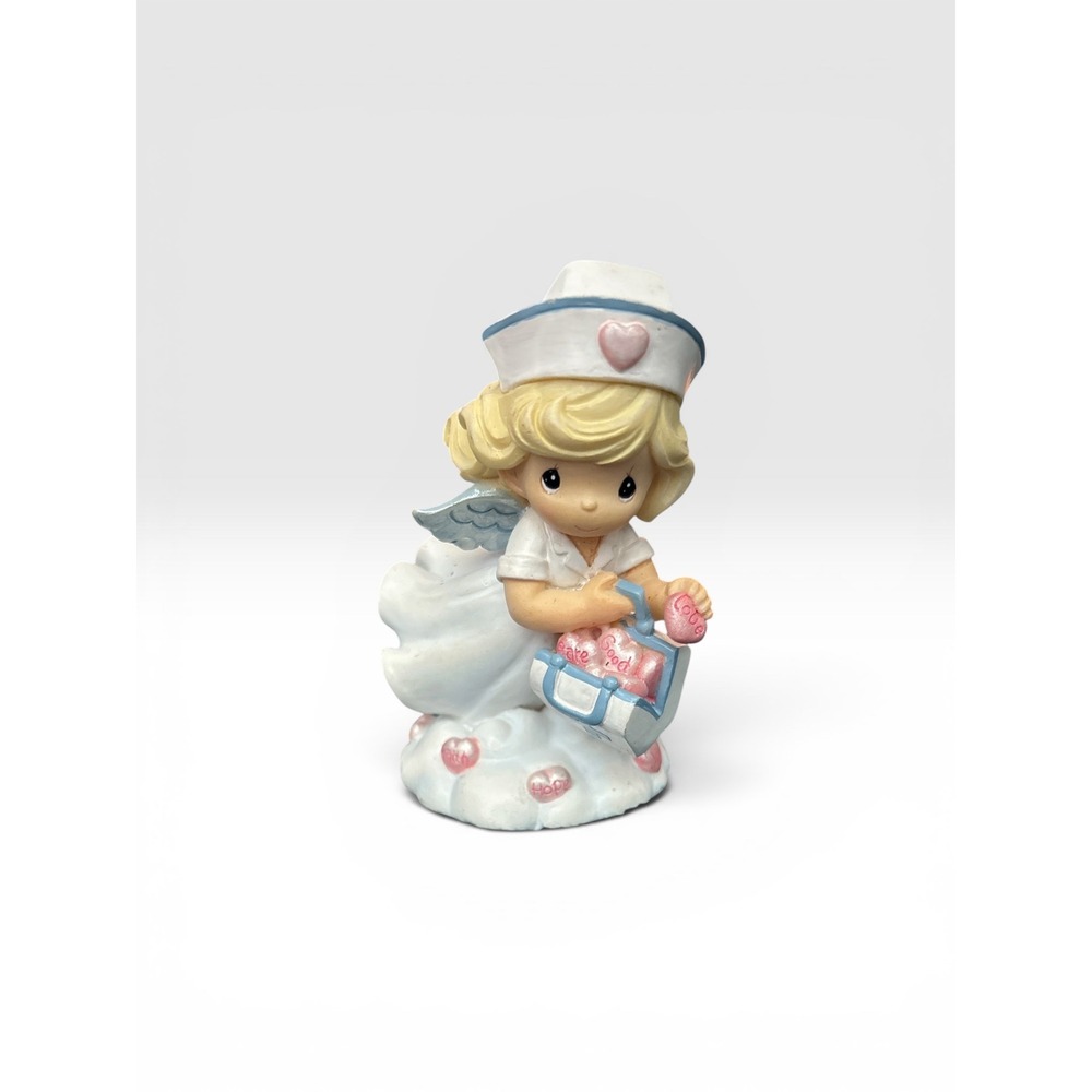 Precious Moments Sending Love From Above Nurse Angel Figurine 2004 09-18453-001